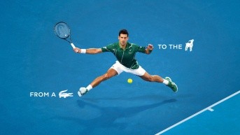 Portada de la campaña de Lacoste con Novak Djokovic (Foto de Lacosté)