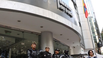 Edificio del Ministerio de Trabajo, en el norte de Quito. (API)