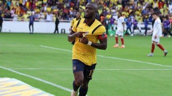 Enner Valencia celebra un gol con la selección de Ecuador por las Eliminatorias Sudamericanas Mundial 2026 (Foto: Internet)