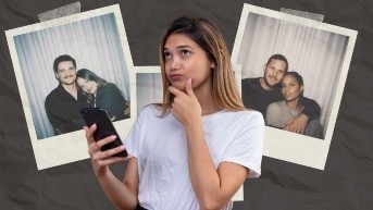 Ejemplos de fotos polaroid con famosos. (Ecuavisa)