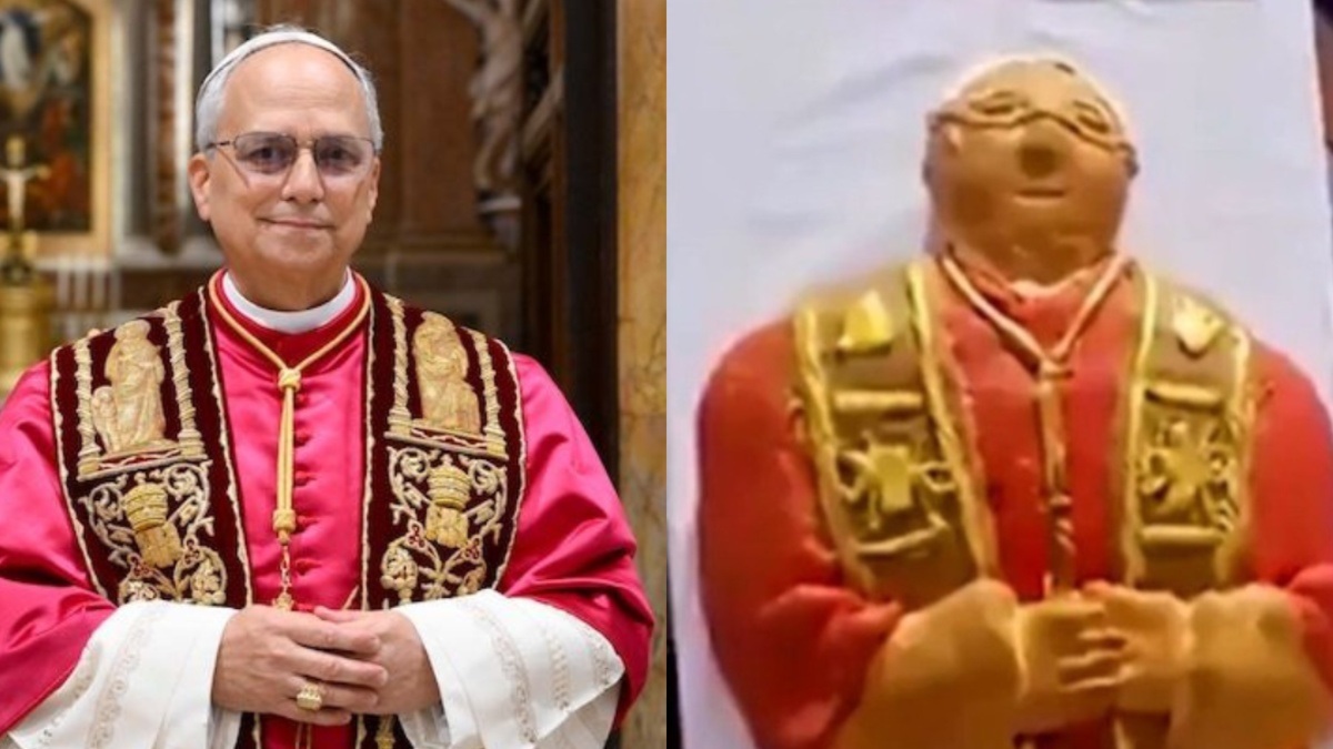 Pastel inspirado en el papa León XIV se viraliza en redes sociales. (Redes Sociales)