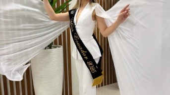 Imgen de Giselle Rosales, miss Ecuador 2025. (Organización Miss Ecuador)