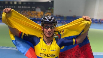 Joaquín Loyola acumula tres medallas en el Campeonato Mundial de Patinaje de Velocidad (Redes sociales)