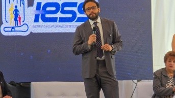 Presidente del Consejo Directivo del IESS, Édgar Lama. (Foto: Internet)