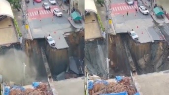 Socavón en Tailandia (Internet)