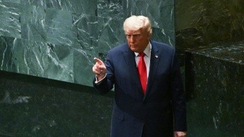 El presidente de Estados Unidos, Donald Trump, durante la Asamblea Generral de la ONU. (Foto de EFE)