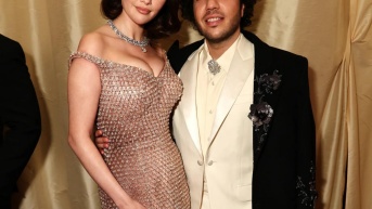 Benny Blanco y Selena Gómez a principios de 2025. (RRSS)