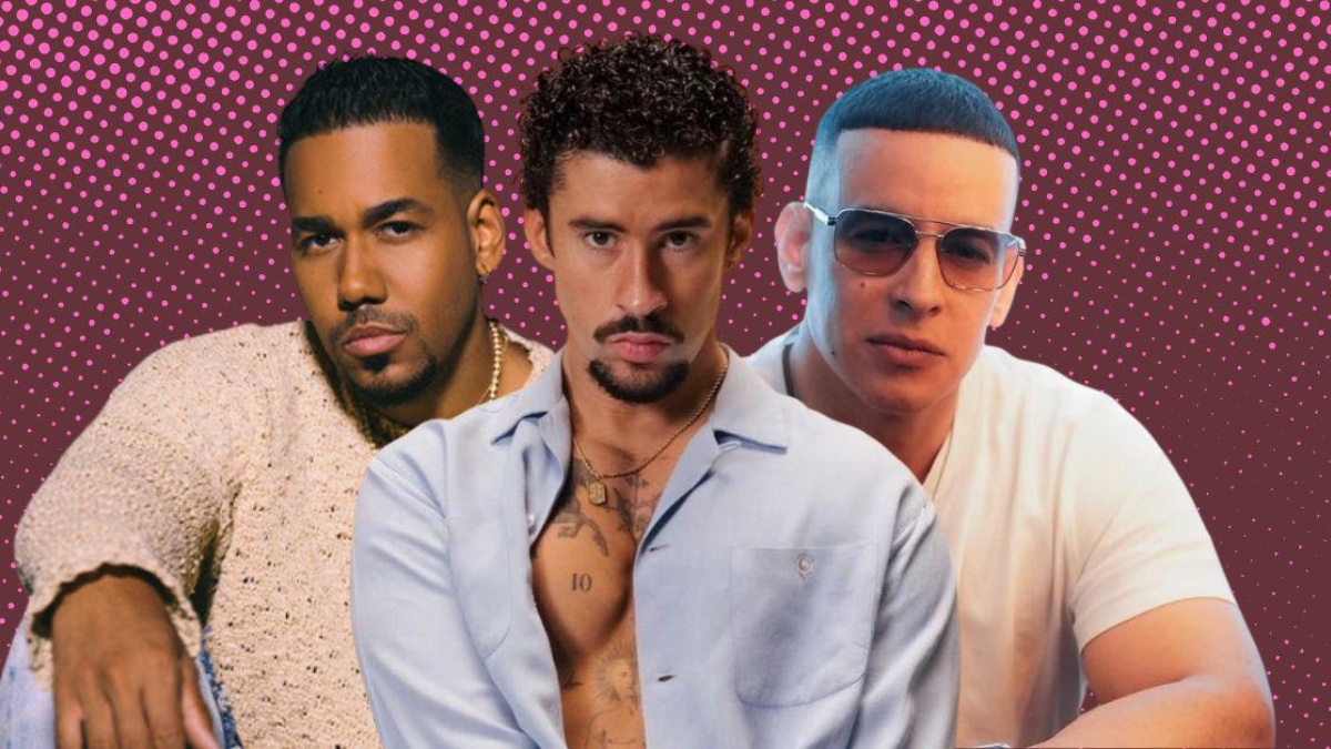 Bad Bunny, Romeo Santos y Daddy Yankee. (Ecuavisa)
