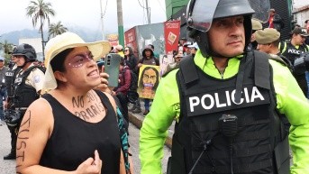 Organizaciones sociales convocaron a una manifestación este domingo 12 de octubre de 2025 en Quito. (API)