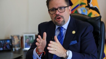 En el contexto del Paro Nacional en Ecuador, el ministro del Interior señaló que entrarán por la fuerza a Imbabura, provincia que se ha convertido en epicentro de las manifestaciones. (EFE)