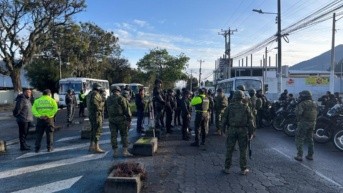 Un total de 7 000 uniformados intentarán retomar el control de Imbabura, epicentro de las protestas. (Ecuavisa)