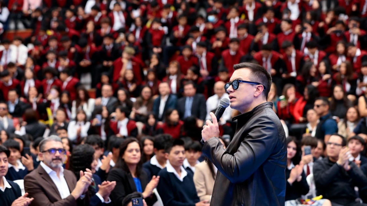 Imagen de archivo el presidente Daniel Noboa. (Presidencia)