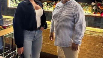 Georgina Rodríguez junto a Luis Uyana. (RRSS)
