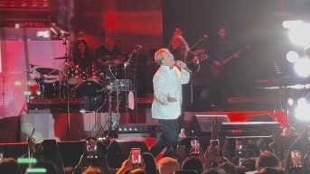 Christian Castro en el concierto de Guayaquil. (Foto: Ecuavisa.)