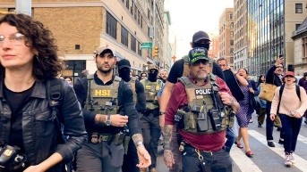 Agentes del Ice en las calles de Manhattan. (RRSS)