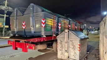 Los nuevos contenedores que se distribuyen en Quito. (Cortesía del Municipio de Quito)