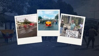 Las conmovedoras imágenes que deja la apertura de vías tras el paro en Ecuador (Composición Liz Rivera - Ecuavisa)