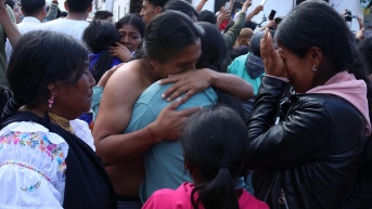 Ibarra, este viernes 24 de octubre luego de la audiencia telemática realizada con los 12 detenidos. (Juan Carlos Cevallos / API)
