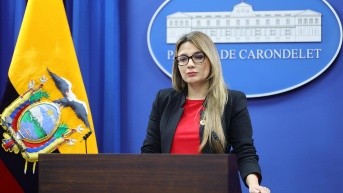 Carolina Jaramillo, vocera del Gobierno, en una rueda de prensa del 6 de octubre de 2025. (Flickr Presidencia)