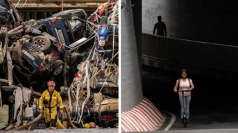 Imágenes muestran el antes y después de la DANA. (David Ramos/Getty Images)
