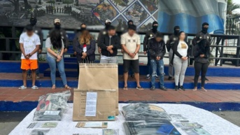 Imagen de los secuestradores exprés detenidos. (Televistazo)