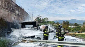 Choque fatal en la Ruta Viva (Bomberos)