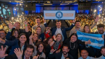 La Cámara de Comercio de Guayaquil logró un récord Guinness. (Cortesía)