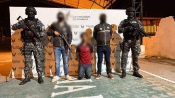 Imagen de Jhipson Javier Perea Chave, alias Martín, presentado por la Policía Nacional. (Policía Nacional)