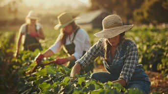 Imagen referencial de mujeres realizando actividades agrícolas. (Freepik)