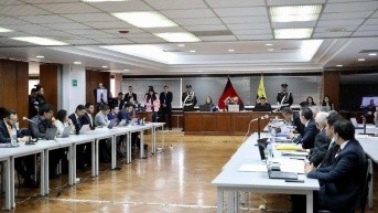 La diligencia se desarrolla en la Corte Nacional de Justicia. (Cortesía de la CNJ)