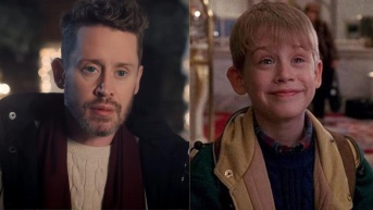 Macaulay Culkin en el anuncio (i) y en la película original (d). (RRSS)
