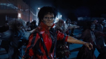 Jafaar Jackson interpretando el videoclip de Thriller. (RRSS)