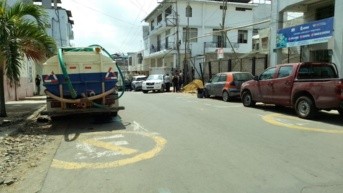 El primer atentado ocurrió antes de las 10:00, en el centro de la urbe. (Cortesía)