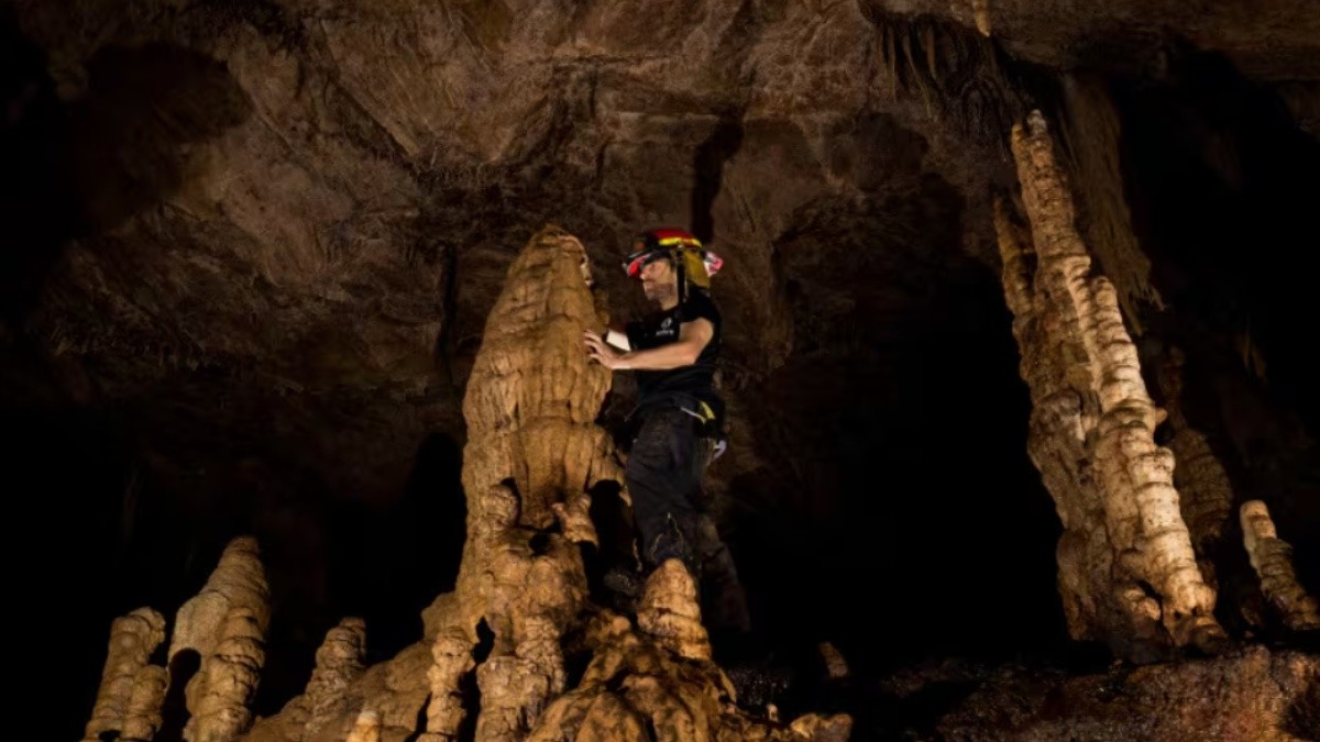 El interior de la Cueva de los Tayos en Ecuador (Web)