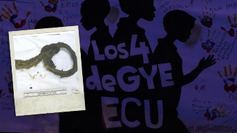 Ecuavisa.com accedió al expediente fiscal del caso Las Malvinas. Las fotos revelan que los menores estaban maniatados y fueron carbonizados en el manglar. (Composición Ecuavisa)