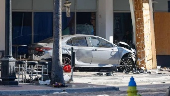 Auto que ocasionó el accidente en Florida, Estados Unidos. (Foto: Internet.)