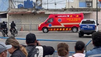 Exteriores de la cárcel de Machala la mañana.