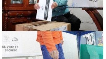 Imagen referencial de un ppl sufragando. (Cortesía del CNE)