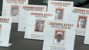 Imagen de desaparecidos en Ecuador. (Televistazo)