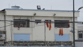 Exteriores de la cárcel de Machala. (API)