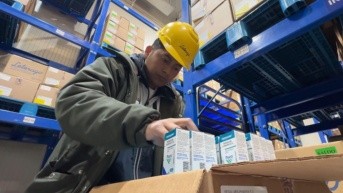 Cajas de medicinas listas para su distribución. (Min. Salud)