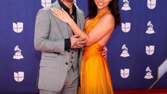 Nodal y Ángela Aguilar en la gala de los Latin Grammy 2025. (RRSS)