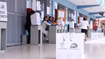 El proceso electoral no registró mayores novedades al inicio de la jornada. (Flickr CNE)