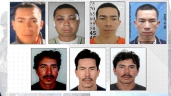 Fotos de alias Pipo mientras se cambiaba de apariencia para usar identidades falsas. (Ministerio del Interior)