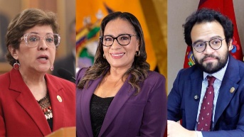 Ivonne Núñez, Zaida Rovira y Edgar Lama. (Composición)