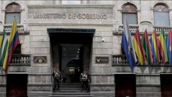 Exteriores del Ministerio de Gobierno en el centro de Quito. (Foto: Internet)