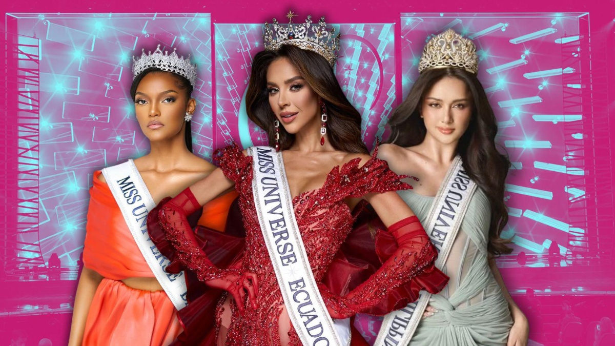 De izquierda a derecha: Dorcas Dienda, MU Congo; Nadia Mejía, MU Ecuador y Ahitsa Manalo, MU Filipinas. (Ecuavisa)