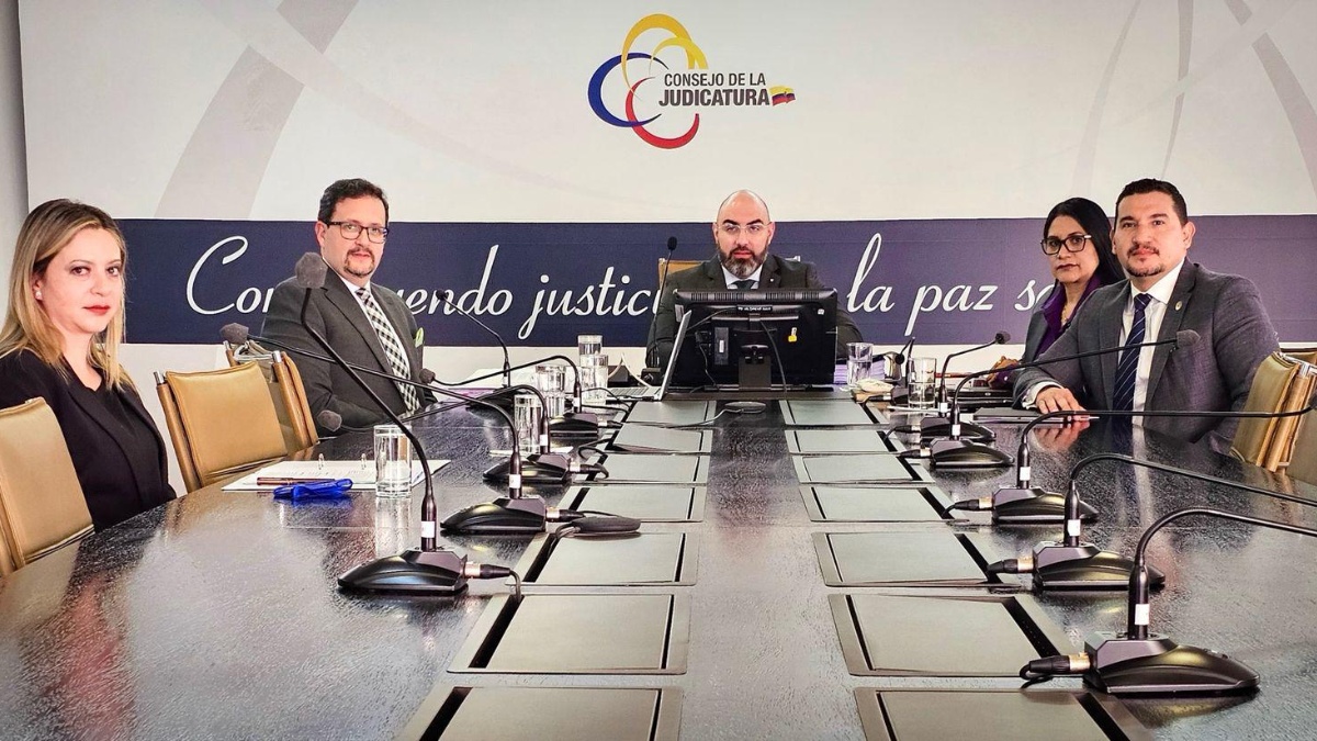 La sesión del Pleno del Consejo de la Judicatura. (Cortesía del Cj)