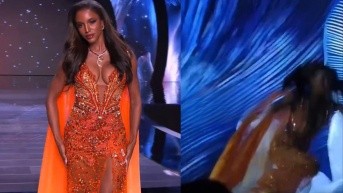 Miss Jamaica fue sacada del recinto en una camilla por personal de Miss Universo. (RRSS)