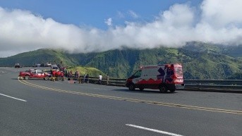 Lugar donde los vehículos cayeron al abismo. (ECU 911)